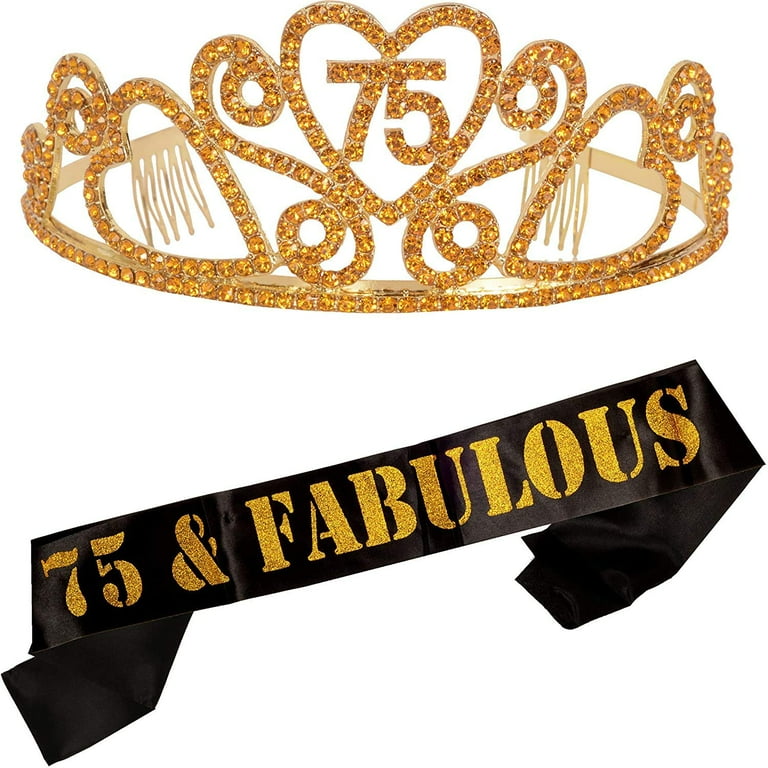 75th cheap birthday tiara