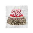 thumbnail image 1 of 75th Birthday Head Scarf, Cake 75, Head Wrap, 3 Sizes, by Ambesonne, 1 of 2