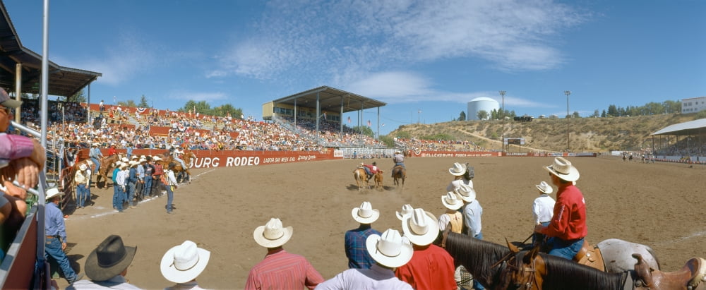 75th Ellensburg Rodeo Labor Day Ellensburg Washington Canvas Art - Panoramic Images (36 x 12)