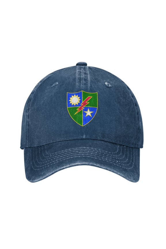 75th Ranger Regiment Logo Unisex Adult Washed Denim Cotton Sport Outdoor Baseball Cap Adjustable Cowboy Baseball Hat