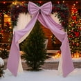 thumbnail image 1 of 75x18 Inch Ribbon Tie Giant Bow Decor, Christmas Tree Topper Christmas Decoration, Big Bows for Room Wall Backdrop, Perfect for Wedding Birthday Party Baby Shower Supplies(Light Purple-Satin), 1 of 13