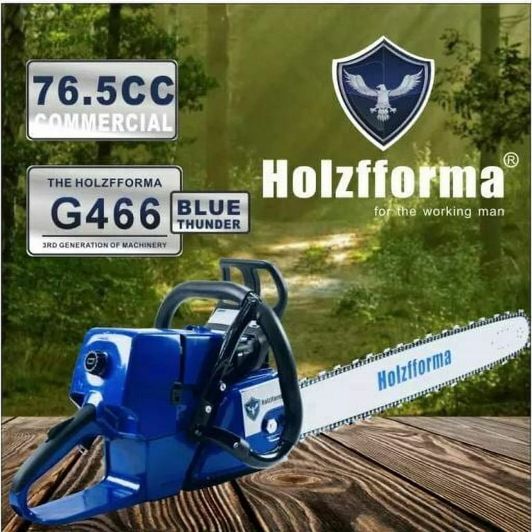 76.5cc Holzfforma Blue Thunder G466 MS460 with 25 Inch Bar and