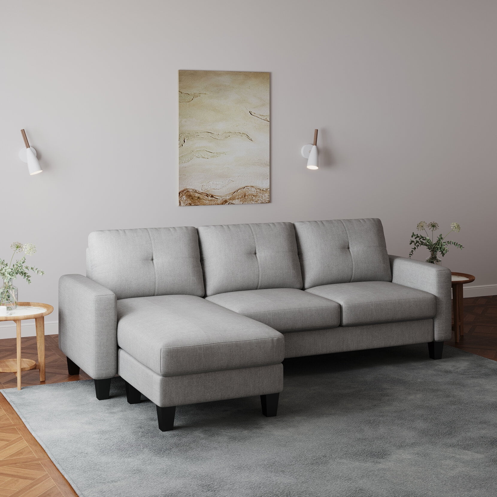 Comfy couch with chaise discount