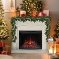 thumbnail image 1 of 76.77 Inch Christmas Cedar Garland - Artificial Realistic Soft Green Faux Cedar Pine Garland for Home Table, Mantle, Wall, Door, Indoor & Outdoor Christmas Party Decorations, 1 of 6