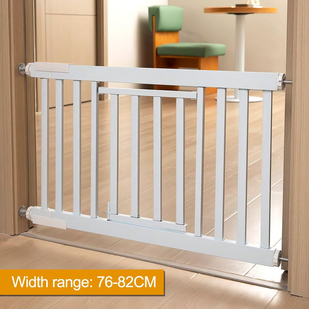 7682Cm StepOver Metal Dog Door, Extra Strong, with A Controllable Wicket, Pressure Mounted