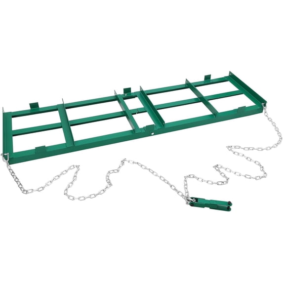 76" Driveway Drag Grader - Green Alloy Steel Landscape Rake for Efficient ATV/UTV/Tractor Leveling