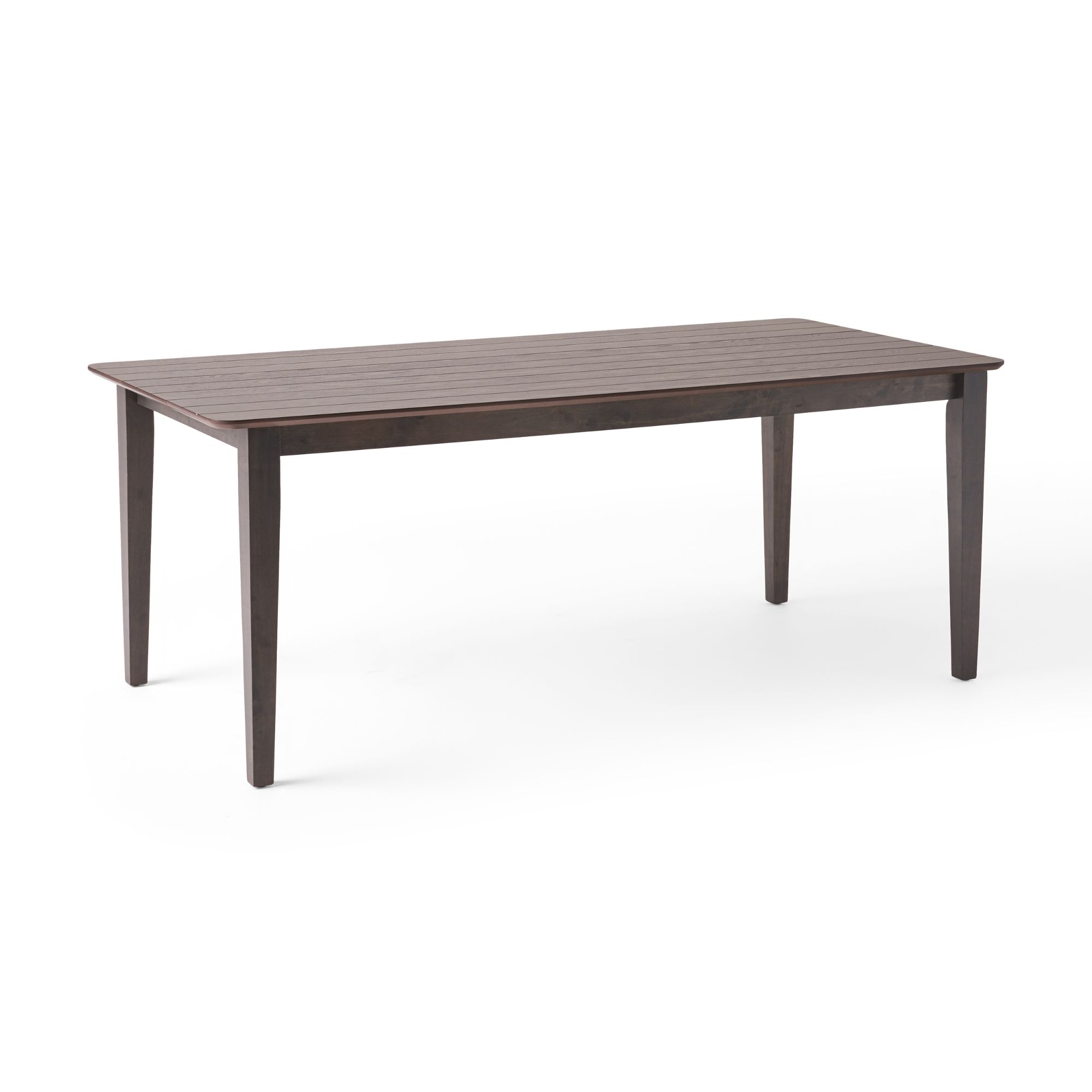 76" Gray Contemporary Handcrafted Rectangular Dining Table