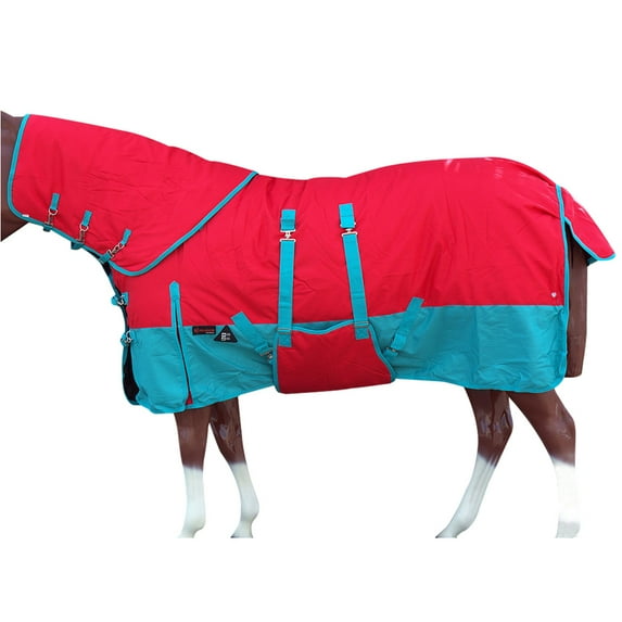 76" Hilason 1200D Waterproof Winter Horse Neckcover Turnout Blanket Belly Wrap