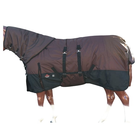 76" Hilason 1200D Waterproof Winter Horse Turnout Blanket Neck Cover Belly Wrap