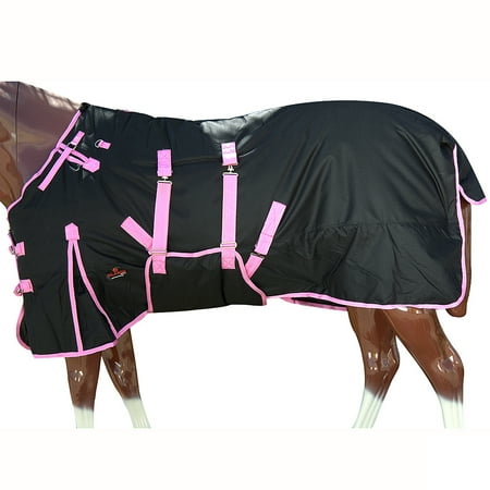 76" Hilason Waterproof 1200D Turnout Horse Winter Belly Wrap Blanket