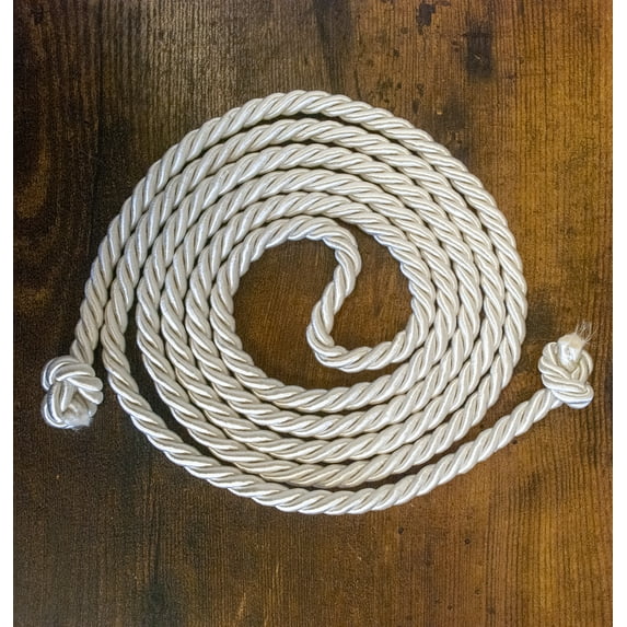 76" Off-White Cincture with Knotted Ends