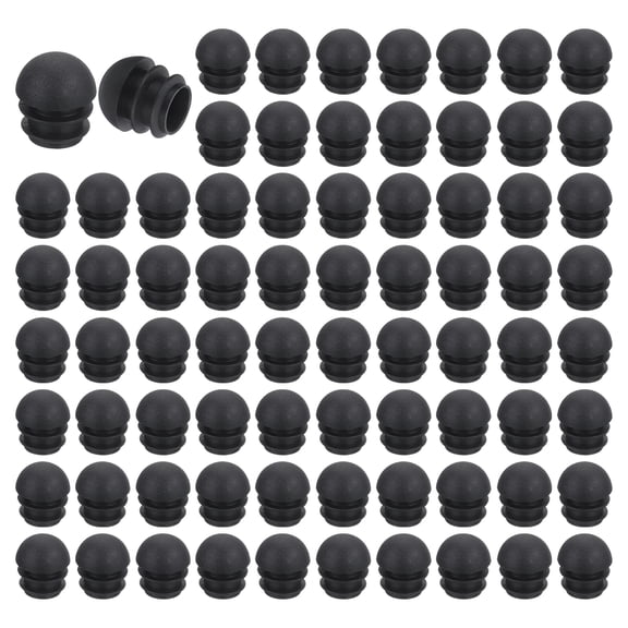 76 Pcs Round Plastic Plug, Furniture Legs Pipe Insert for Chair, Sofa, Table, Shelf 16mm(0.63 Inch)