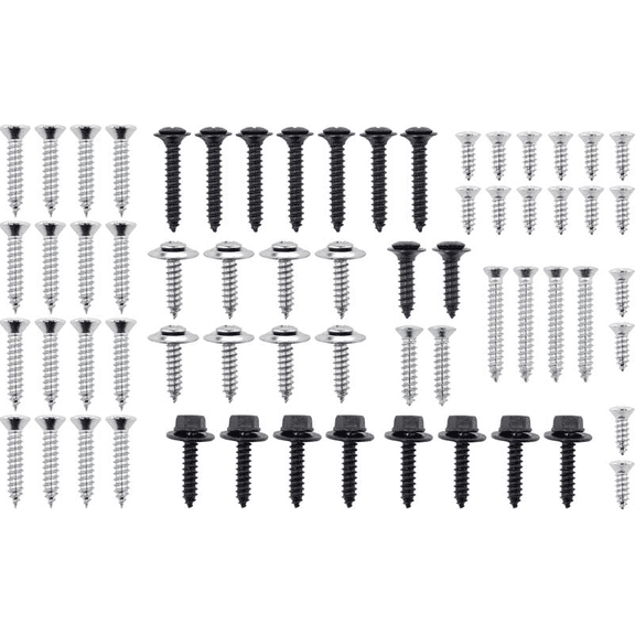 76 Piece Interior Screw Set For 1973 Chevy Nova 2 Door Sedan Models