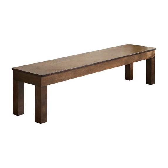 76" Unpadded Storage Bench Whiskey