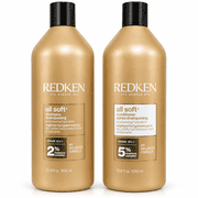 Redken All Soft Shampoo and Conditioner Liter 33.8oz