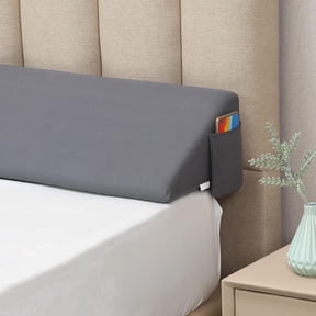 Maphissus 76 inch King Wedge Headboard Pillow , Bed Wedge Pillow for Bed Mattress Gap Filler