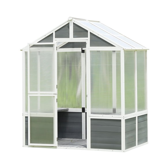76''x48''x86'' Greenhouse with Lockable Latch Door / Ensures Security for Your Plants