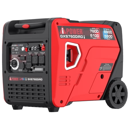 A-iPower 7600 Watts Gas Propane Powered Remote Electric Start Inverter Generator with CO Sensor, 120/240V
