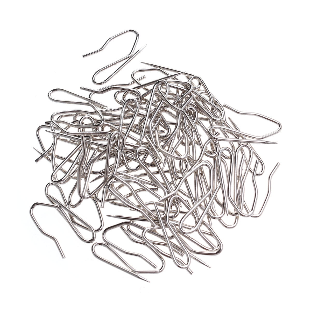 760PC Stainless Steel S Shaped Curtain Hooks Pleated Durable Hooks