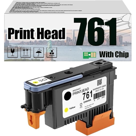 761 CH645A CH646A CH647A CH648A Print Head Printhead, Compatible for HP DESIGNJET 17100 T7200 Printers, High Print Volume with Chip