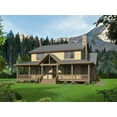 thumbnail image 1 of 763-12161: Traditional Country 4 Bed, 3 Bath Luxury Home Plan, 2388 Sq Ft: Full Blueprints with License to Build by Home Plan Marketplace - Lesuto, 1 of 13