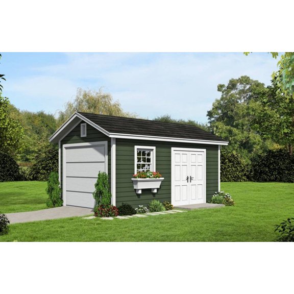 763-191: Garage Shop 0 Bed, 0 Bath Luxury Home Plan, 0 Sq Ft: Full Blueprints with License to Build by Home Plan Marketplace - Lesuto