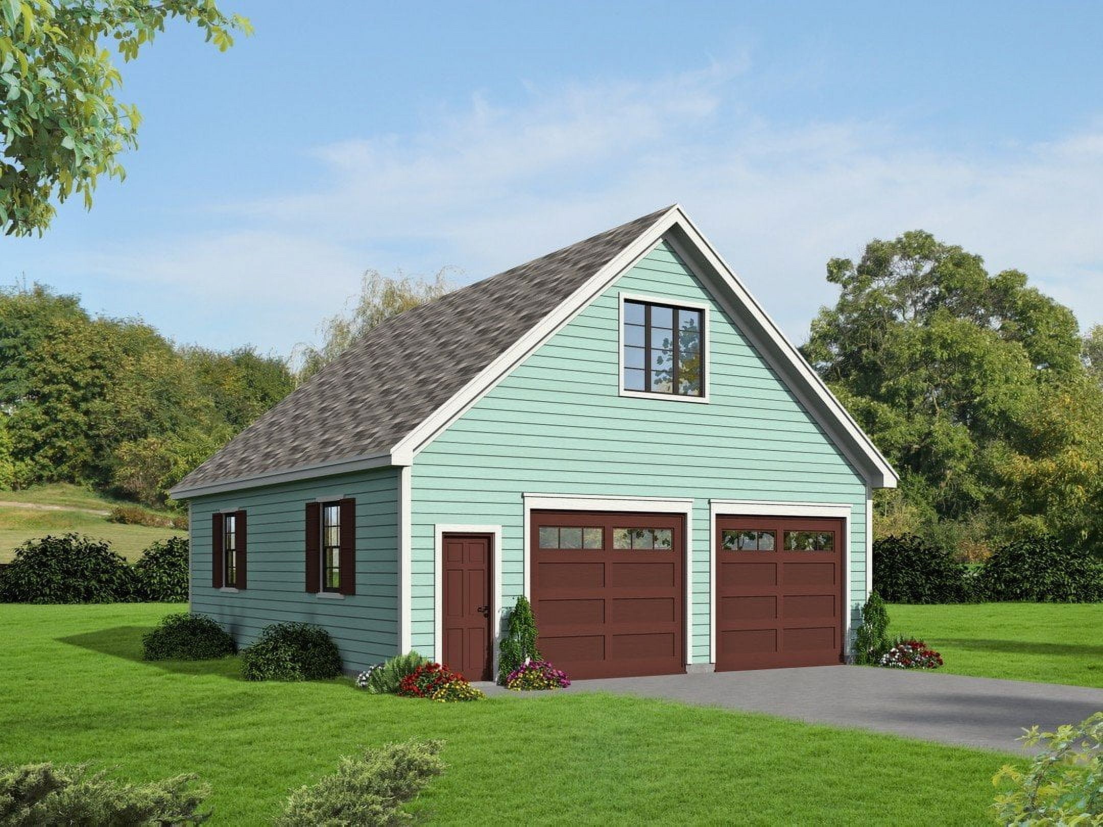 763-554: Garage Traditional 0 Bed, 0 Bath Luxury Home Plan, 554 Sq Ft ...