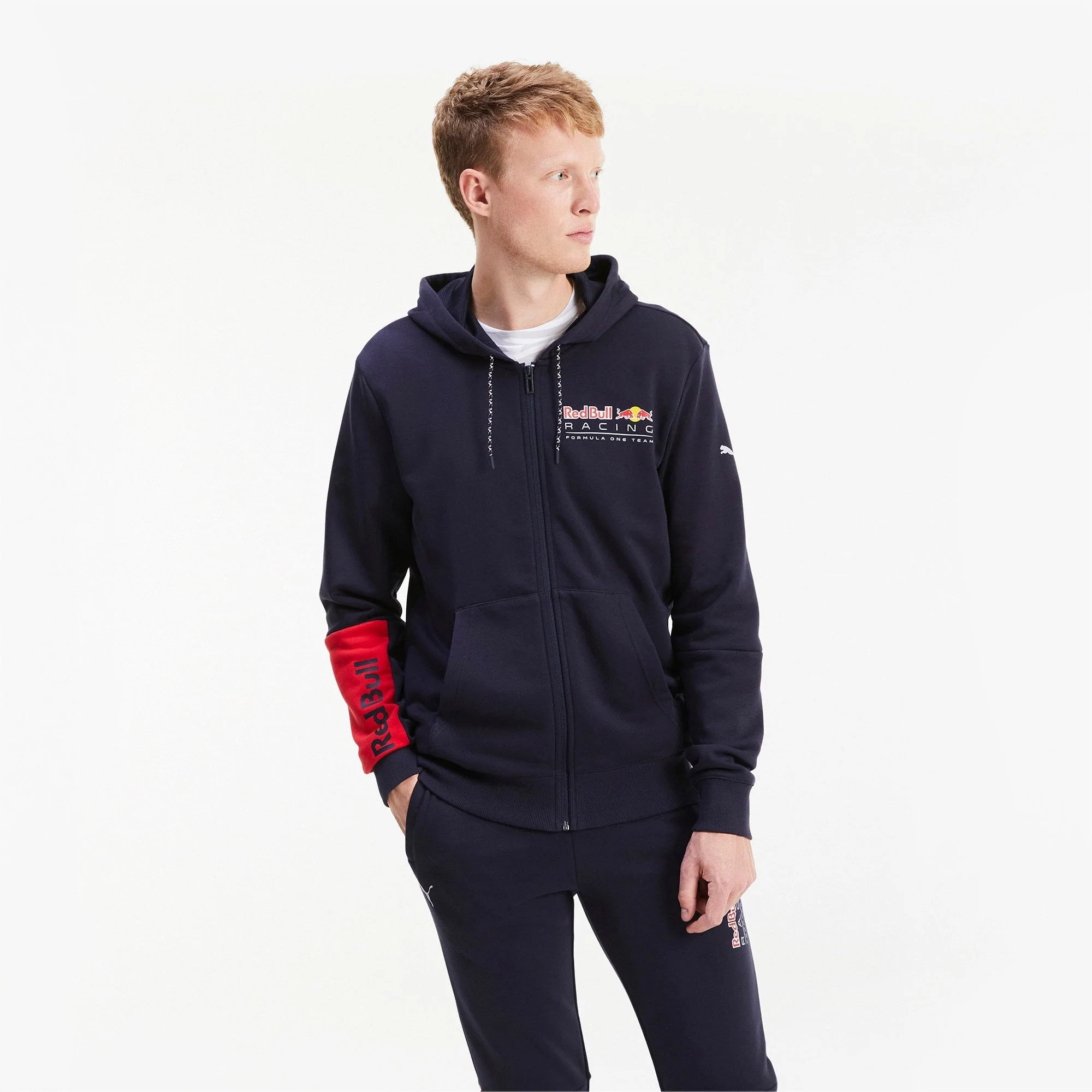 763009 01 Mens Puma RBR RED BULL RACING LOGO HOODED SWEAT JACKET Walmart