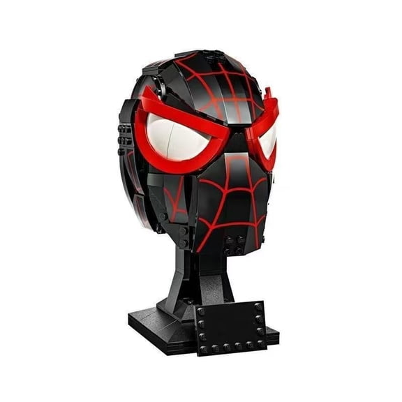 76329 Miles Morales Helmet Mask Puzzle DIY Model Bricks Creative Assembly Puzzle Compatible Building Blocks Toy Birthday Gifts