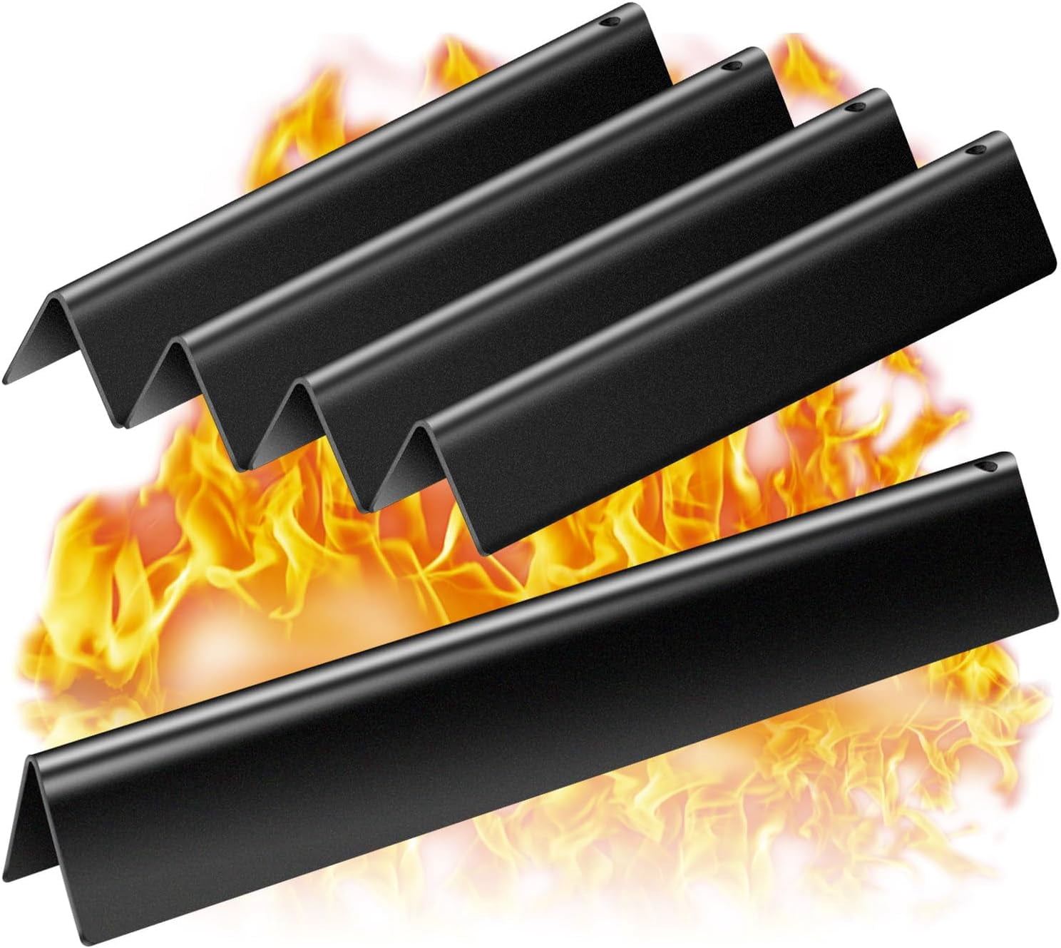 MGiessca 7636 Flavorizer Bars Pour Weber Spirit I & II 300 Series - Rails Aromatiques Émail Porcelaine