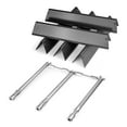thumbnail image 1 of 7636 Flavorizer Bars and 69787 Grill Burner for Weber Spirit and Spirit II 300 Series with Front Control, Spirit E310 E320 E330 S310 S320 S330, 15.3" Heat Plate & 18" Burner Grill Replacement Parts, 1 of 8