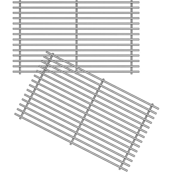 7637(2-Pack) 17.5" Stainless Steel 9MM Cooking Grates Grid Replacement for Weber Spirit 200,E-210 (2013-2016), E-220, S-210 (2013-2016), S-220 Series Gas Grills for Weber 7637