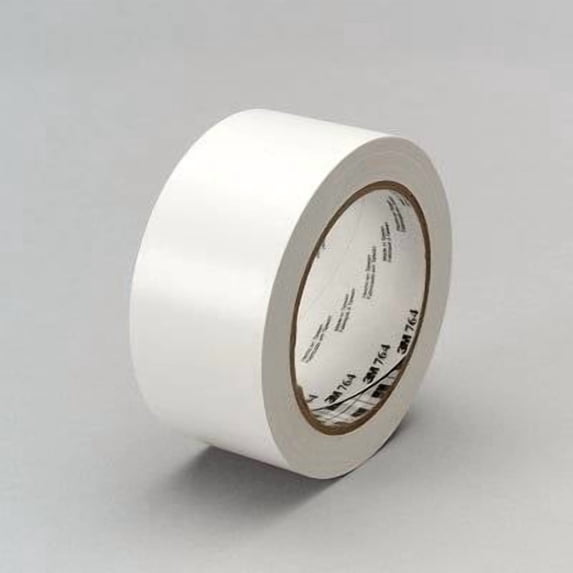 764-1inx36yd-White-General Purpose Vinyl Tape 764 White 1in x 36yd - (Pack of 6)