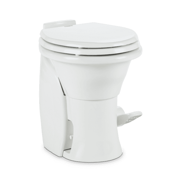 Dometic 304764001 Toilet Permanent Round Seat With 18-3/8" Seat Ht Pedal Flush