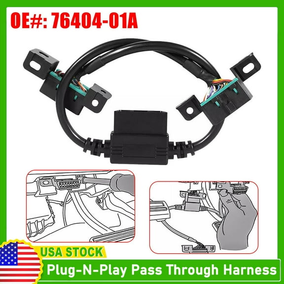 76404-01A For AMP Research PowerStep Plug and Play Pass Through Harness