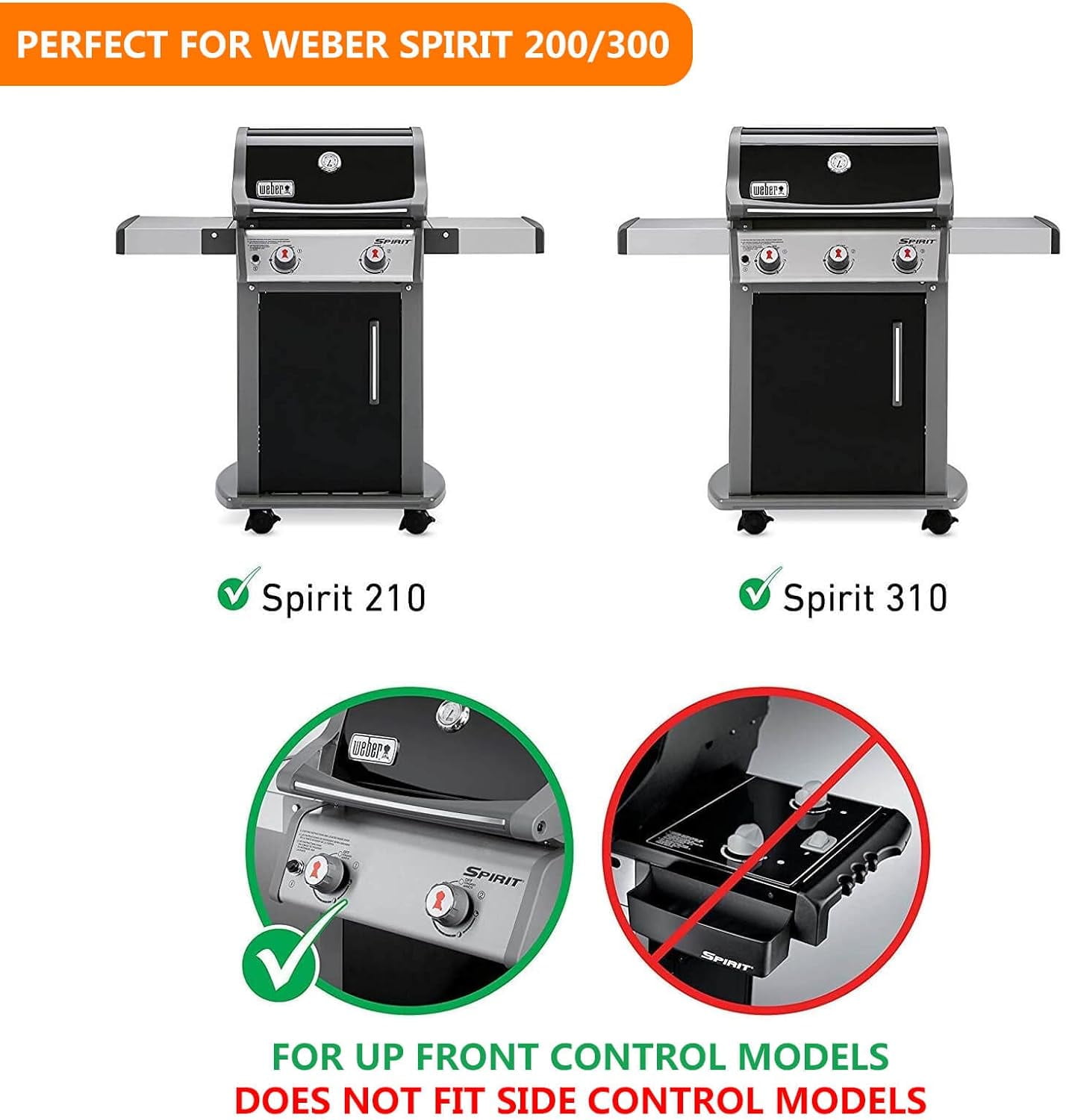 SSS 7642 Grill Igniter for Weber Spirit 310 & Spirit 210 Gas Grill Models with Up Front Controls (Model Years 2013 and Newer), Igniter Kit for E-210, S-210, E-310, SP-310