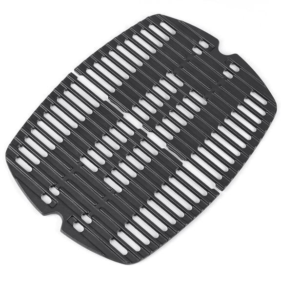 7644 Cast Iron Cooking Grates for Weber Q 100/1000 Series (Q100, Q1000, Q120, Q1200, Q140, Q1400) Gas Grills, Weber Q Grill Parts Replacement Grid Set