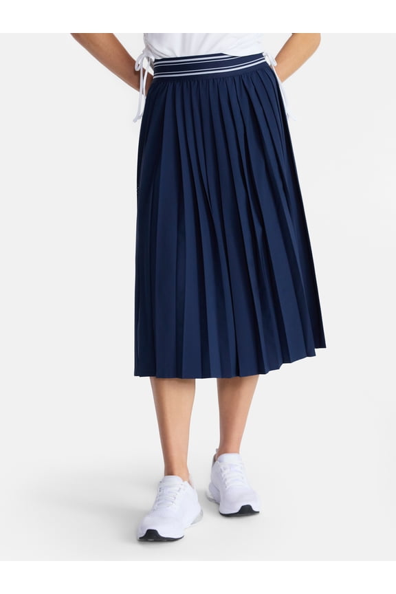 Women's Pleated Midi Skirt, Sizes XS-XXXL