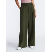 Women's and Women's Plus FeatherStretch Woven Wide Leg Pants, 30'' Inseam, Sizes XS-4X
