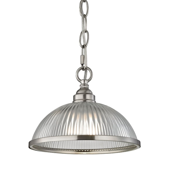 7661PS/20-Thomas Lighting-Liberty Park - One Light Flush Mount-Brushed Nickel Finish