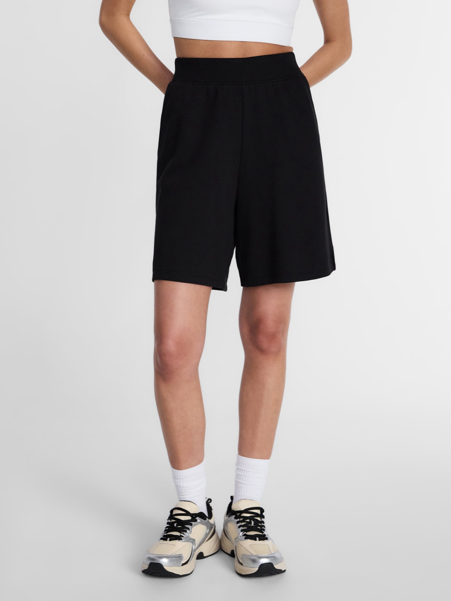 Athletic Works Women's and Women's Plus Bermuda Shorts, 7'' Inseam, Sizes XS-4X