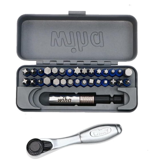 76889 32 Piece GoBox TerminatorBlue Impact Bit Set with Mini Ratchet