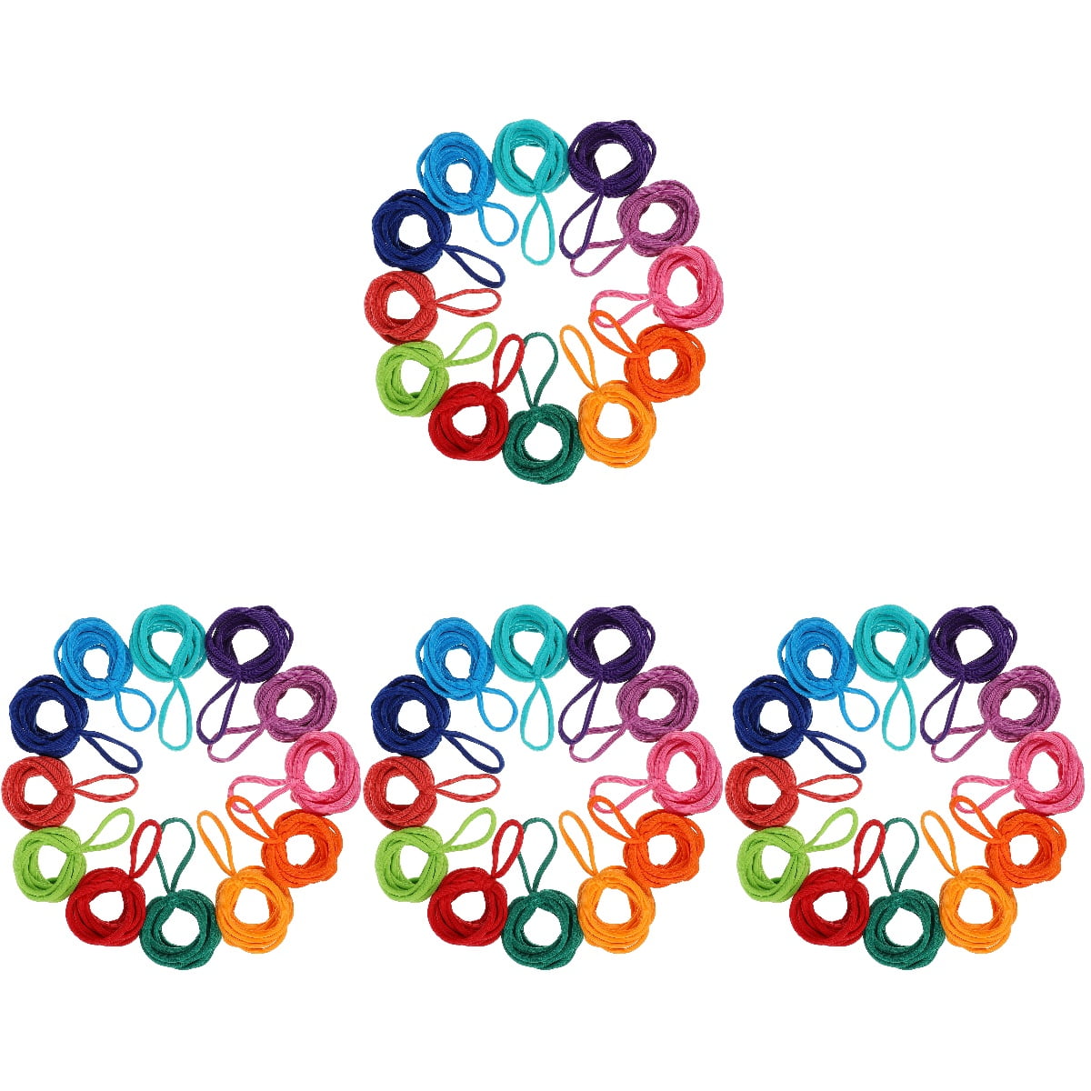 768pcs Potholder Weaving Loom Loops Portable Elastic Loom Bands for Kids