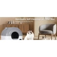 thumbnail image 1 of 76L Smart Self-Cleaning Cat Litter Box with App Control, Automatic Covered Litter Tray for Multiple Cats – Quiet Odor Control, Safety Sensors, LED Night Light, Includes Trash Bags, 1 of 39