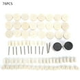 76PCS Wool Polishing Buffing Wheel Rotary Tool Accessory Set for Mini