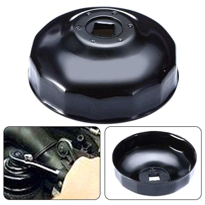 Lyxheth 86.6mm 16-Flute Oil Filter Wrench – 3/8" Drive Socket Tool For Volvo & BMW Cartridge Filter Housings