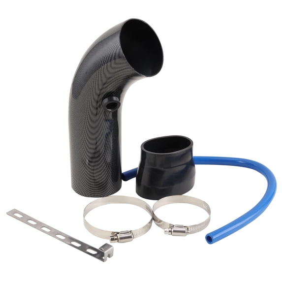 76mm 3 inch Cold Air Intake Filter Induction Kit Pipe Power Flow Hose System Accessories, Light Black