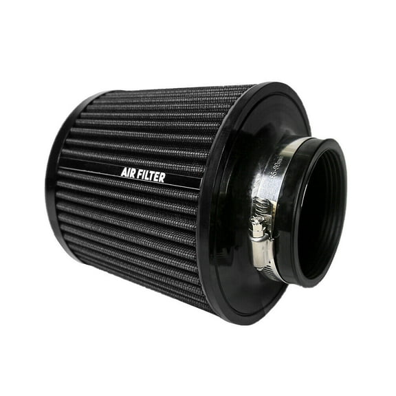 76mm/3in High Flow Inlet Cold Air Intake Cone Replacement Dry Air Filter