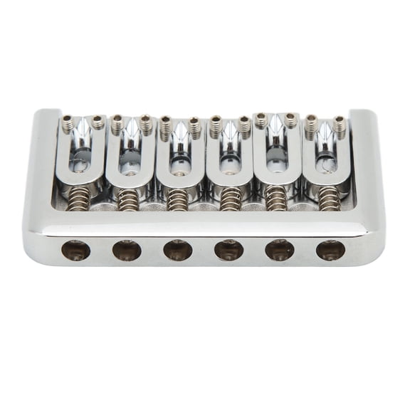 76mm Fixed Hardtail Guitar Bridge U Shaped String Spacing Roller Bridge Saddle for Electric Guitar