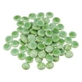 thumbnail image 1 of 76pcs Fire Glass Beads for Fire Pit, 3/4" Luster Crystal Glass Rocks for Fish Tank Aquarium Green, 1 of 5